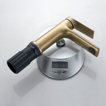 Смеситель для раковины Splenka S50.10.03 Золото матовое — фото 10, Смесители для раковины