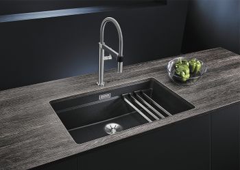 Кухонная мойка Blanco Etagon 700-U Silgranit 525171 Белая — фото 4, Кухонные мойки