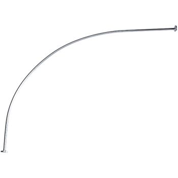 Карниз для ванны 1MarKa Aura 160x105 Se-кз-Im Хром — фото 1, Карнизы для ванной