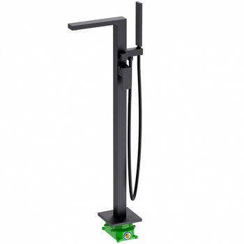 Смеситель для ванны Timo Selene 2210/03Y-CR Черный — фото 1, Смесители напольные