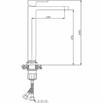Смеситель для раковины Agger Great A2812111 Хром — фото 8, Смесители для раковины