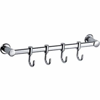 Вешалка для полотенец Frap F205-4 Хром — фото 1, Крючки для полотенец