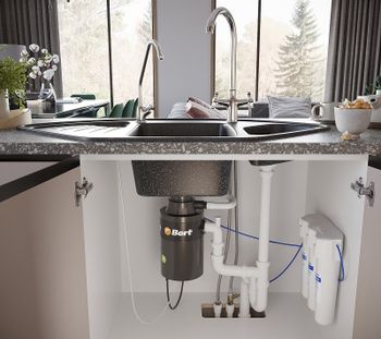 Кухонная мойка Domaci Бьелла DMC-14K DMC-14K-308 Черная — фото 6, Кухонные мойки