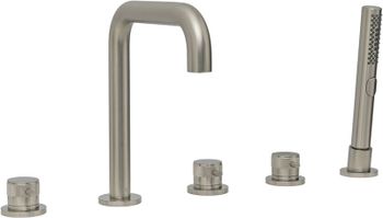 Смеситель на борт ванны Allen Brau Priority 5.31007-BN Брашированный никель — фото 3, Смесители на борт ванны