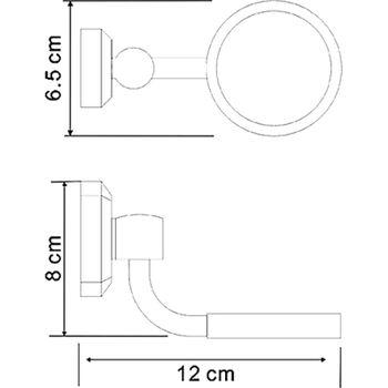 Держатель WasserKRAFT Oder K-C175 Хром — фото 2, Прочие аксессуары и комплектующие
