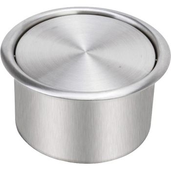 Обруч для отверстия в рабочий стол Nofer 09008.S с крышкой Сатин — фото 1, Прочие аксессуары и комплектующие