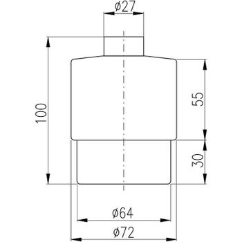 Флакон для дозатора жидкого мыла Rav Slezak SKL004 Белый матовый — фото 2, Дозаторы