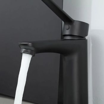 Смеситель для раковины Gappo G21-6 G1021-6 Черный матовый — фото 14, Смесители для раковины