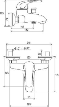 Комплект смесителей Ravak Rosa Set RS 70508017 Хром — фото 19, Готовые комплекты для ванной комнаты