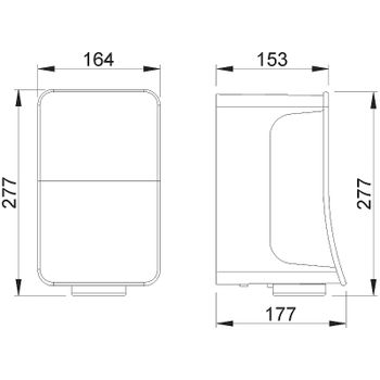 Сушилка для рук Nofer Fusion 01875.S Сатин — фото 3, Сушилки для рук