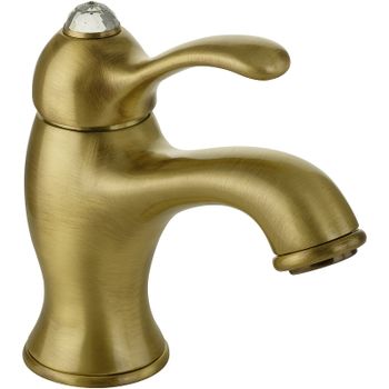 Смеситель для раковины Migliore Lem Swarovski 18877 Бронза — фото 1, Смесители для раковины