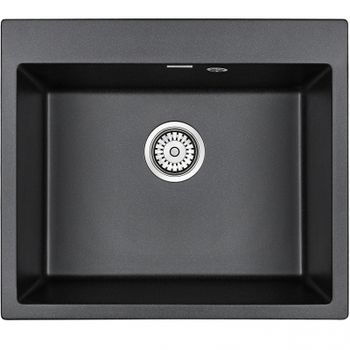 Кухонная мойка Paulmark Kante 60 PM106052-BL Черная — фото 1, Кухонные мойки