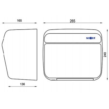 Сушилка для рук Nofer Kai 01251.W Белая — фото 3, Сушилки для рук