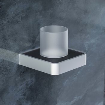 Стакан для зубных щеток Damixa Jupiter DA7734300 Черный Белый — фото 2, Стаканы для зубных щеток