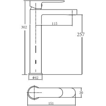 Смеситель для раковины Aquanet Passion AF300-11С 216758 Хром — фото 3, Смесители для раковины