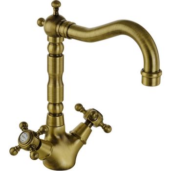 Смеситель для раковины Migliore Revival 19492 Бронза — фото 1, Смесители для раковины