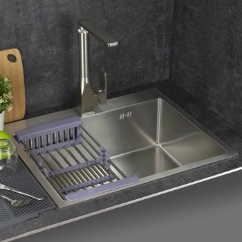 Кухонная мойка Fabia 60х50 60503 Сатин — фото 6, Кухонные мойки