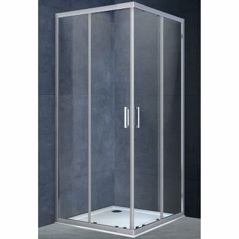 Душевой уголок Vincea Rapid 100x100 VSS-3R90/10CL профиль Хром стекло прозрачное — фото 1, Квадратные душевые уголки