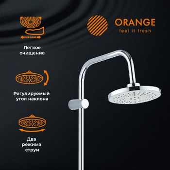 Душевая система Orange O-Shower OW02 Хром — фото 11, Душевые стойки