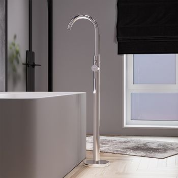 Смеситель для ванны Damixa Scandinavian Pure 365000000 Хром — фото 3, Смесители напольные