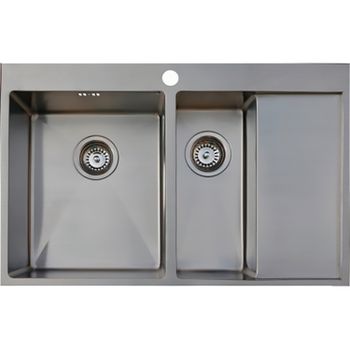 Кухонная мойка Seaman Eco Marino SMB-7851DRS.B Нержавеющая сталь — фото 1, Кухонные мойки