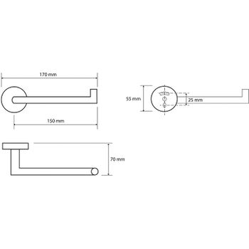 Держатель туалетной бумаги Bemeta Coral R 158212032 Медное золото глянец — фото 2, Держатели туалетной бумаги