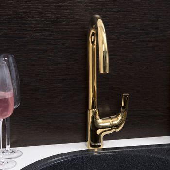 Смеситель для кухни WasserKRAFT Sauer 7107 Золото — фото 3, Смесители для кухни