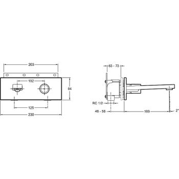 Смеситель для раковины Jacob Delafon Composed E73061-CP Хром — фото 3, Смесители для раковины