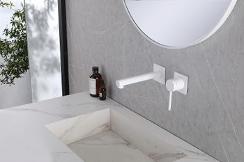 Смеситель для раковины Abber Emotion AF8812W Белый — фото 2, Смесители для раковины