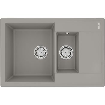 Кухонная мойка Lemark Ramza 760 9910039 Грей — фото 1, Кухонные мойки