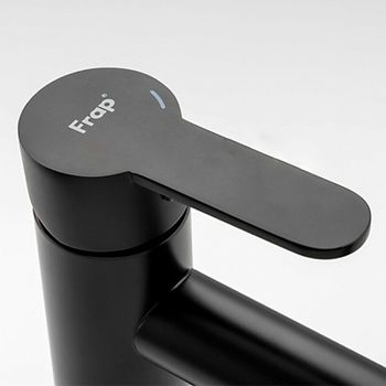 Смеситель для раковины Frap H801 F10801-62 Черный матовый — фото 2, Смесители для раковины