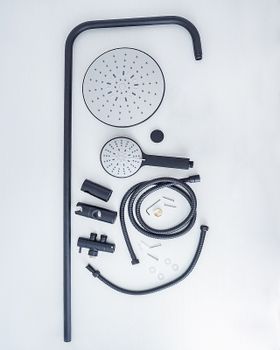 Душевая система Agger Breeze A0193544 Черная — фото 11, Душевые стойки