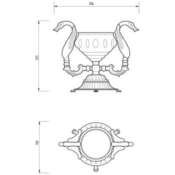 Мыльница Migliore Luxor 26219 Золото — фото 3, Мыльницы