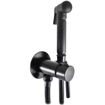 Гигиенический душ со смесителем Rav Slezak Seina SE843/1CMAT Черный матовый — фото 1, Гигиенические души