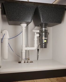 Кухонная мойка Domaci Бьелла DMC-85K GWS-85K-308 Черная — фото 8, Кухонные мойки