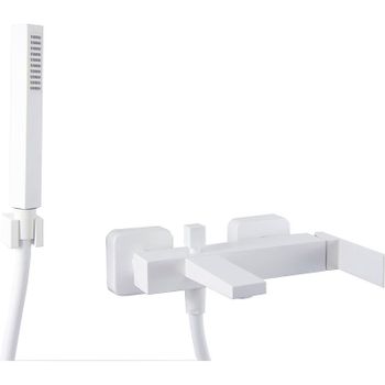 Смеситель для ванны Webert Pegaso PE850101740 Белый матовый — фото 1, Смеситель для ванны