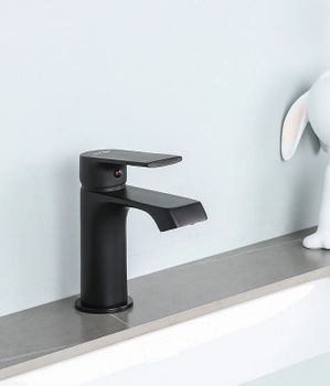 Смеситель для раковины Frap H71-6 F1071-6 Черный матовый — фото 7, Смесители для раковины