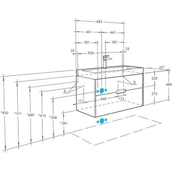 Тумба под раковину Aquaton Оливия 90 1A254401OLVG0 подвесная Бежевый Дуб велл — фото 4, Тумбы под раковину