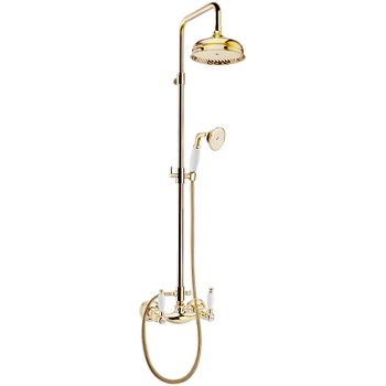 Душевая система Webert Dorian DO760405010 Золото — фото 1, Душевые стойки