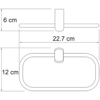 Кольцо для полотенец WasserKRAFT Berkel K-6860 Хром — фото 3, Полотенцедержатели