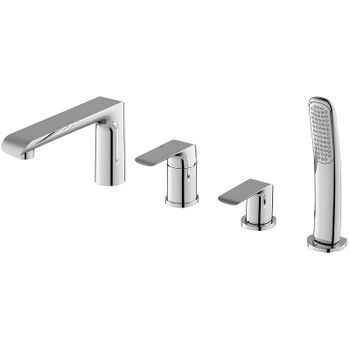 Смеситель на борт ванны Ravak Flat FL 026.00 X070120 Хром — фото 1, Смесители на борт ванны