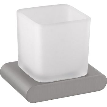 Стакан для зубных щеток Remer Lounge LN15NPO Никель матовый брашированный — фото 1, Стаканы для зубных щеток