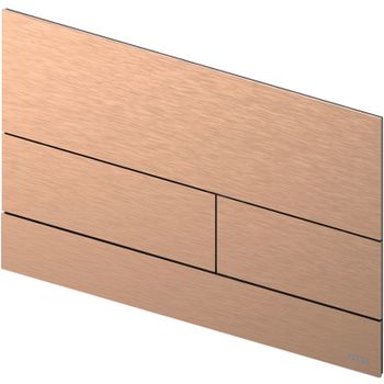 Клавиша смыва Tece Square II 9240848 (9240840) для унитаза PVD Brushed Red Gold — фото 2, Кнопки смыва