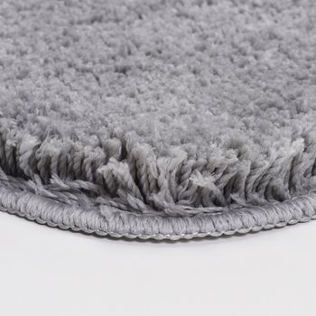 Коврик для ванной комнаты WasserKRAFT Kammel 55х57 BM-8342 Silver — фото 2, Коврики для ванной комнаты