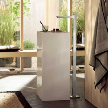 Смеситель для раковины Hansgrohe Metropol 74530000 Хром — фото 4, Смесители напольные