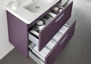 Тумба под раковину Roca The Gap 60 ZRU9302742 подвесная Фиолетовая — фото 3, Тумбы под раковину