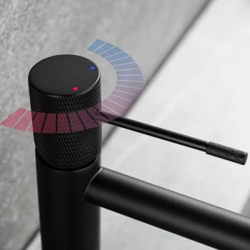 Смеситель для раковины Vincea Desire VBF-1D1MB Черный матовый — фото 3, Смесители для раковины