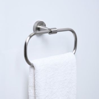 Кольцо для полотенец WasserKRAFT Tauber K-64460 Никель — фото 4, Полотенцедержатели