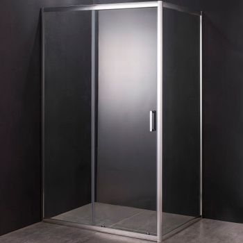 Душевой уголок Orange 140x90 E23-14090TCR профиль Хром стекло прозрачное — фото 1, Прямоугольные душевые уголки