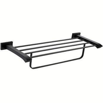 Полка для полотенец Gappo G0724-6 Черная матовая — фото 1, Полки для полотенец